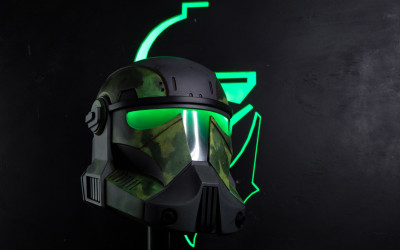 Imperial Commando Invisible Helmet with LED