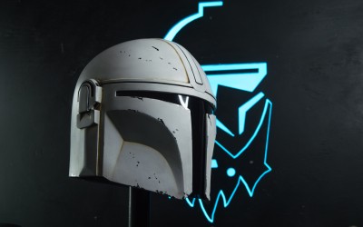 "White" Din Djarin Mandalorian Helmet 