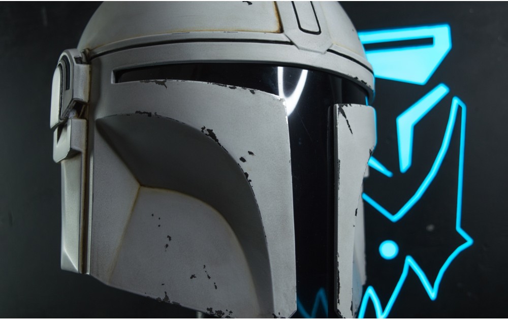 "White" Din Djarin Mandalorian Helmet 