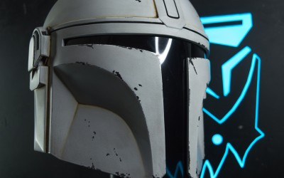 "White" Din Djarin Mandalorian Helmet 