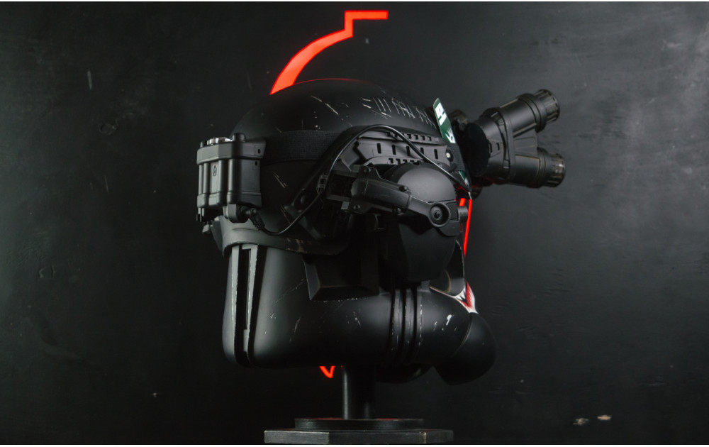 Tactical  Vietnam (Alternative version) Clone Trooper Phase 2 Helmet ROTS  with LED Visor 