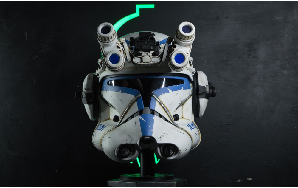 Tactical Captain Rex Clone Trooper Phase 2 Helmet ROTS  