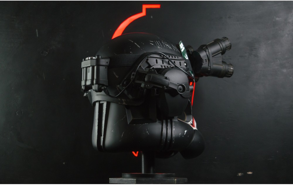 Tactical  Vietnam (Alternative version) Clone Trooper Phase 2 Helmet ROTS  with LED Visor 