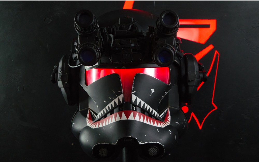 Tactical  Vietnam (Alternative version) Clone Trooper Phase 2 Helmet ROTS  with LED Visor 