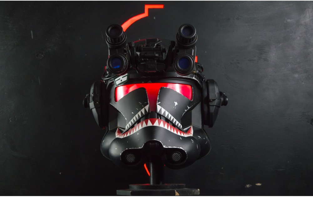 Tactical  Vietnam (Alternative version) Clone Trooper Phase 2 Helmet ROTS  with LED Visor 