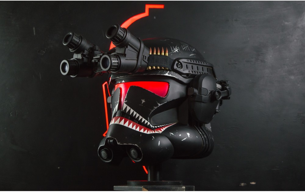 Tactical  Vietnam (Alternative version) Clone Trooper Phase 2 Helmet ROTS  with LED Visor 