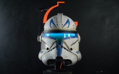 Captain Rex 501st Legion Clone Trooper Phase 2 Helmet ROTS LED Visor