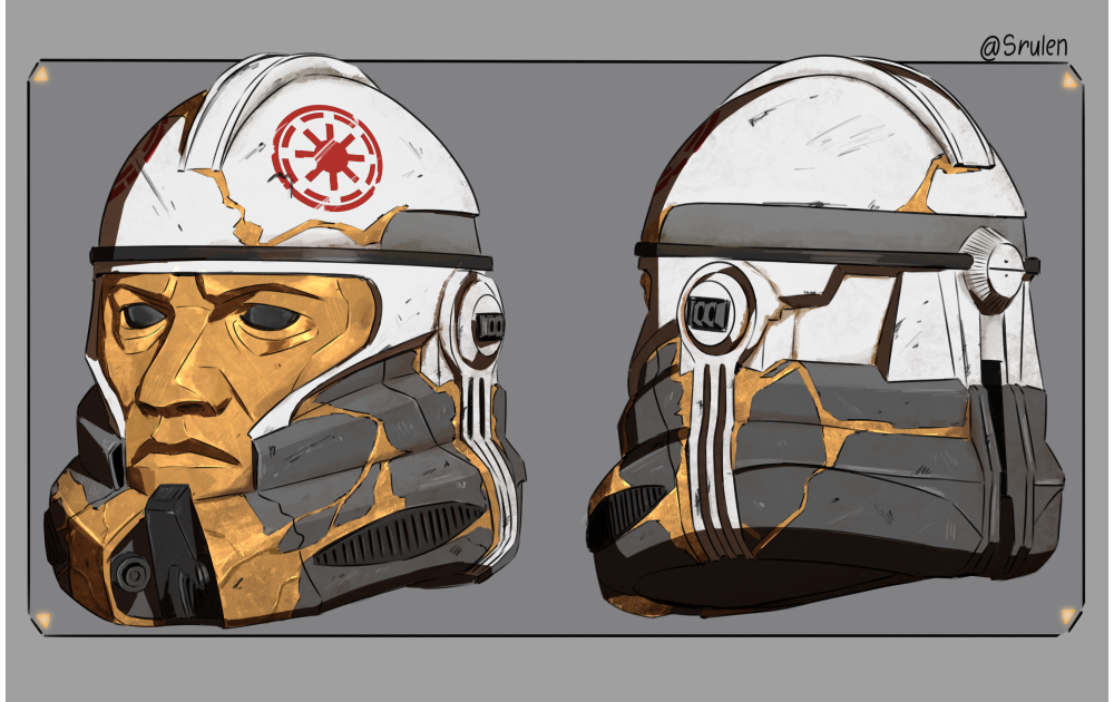 Commander Morris (Captain Enoch Style) Clone Trooper Helmet Classic Paint