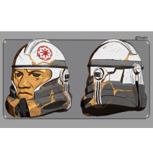 Commander Morris (Captain Enoch Style) Clone Trooper Helmet Classic Paint
