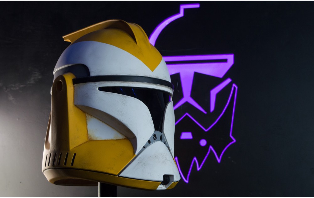Custom "White Orange" Clone Trooper Phase 1 Helmet AOTC