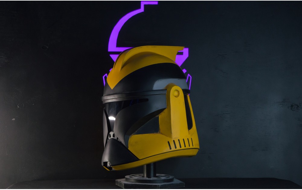 Custom "Black Orange" Clone Trooper Phase 1 Helmet AOTC
