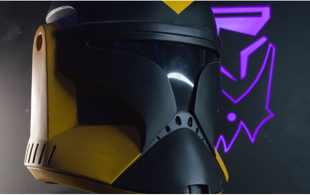 Custom "Black Orange" Clone Trooper Phase 1 Helmet AOTC